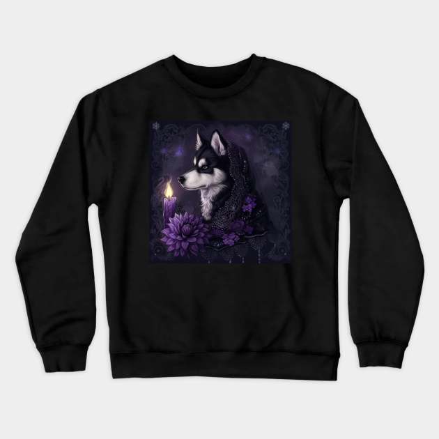 Spiritual Husky Crewneck Sweatshirt by Enchanted Reverie